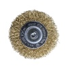 Щетка для дрели плоская  65 мм, 2,5 ", латунированная, волнистая проволока,"MAXIMUM" MX 17832 оптом
