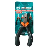 Бокорезы мини 115 мм, CRV, резиновые рукоятки, черные, "MAXIMUM" MX 14343